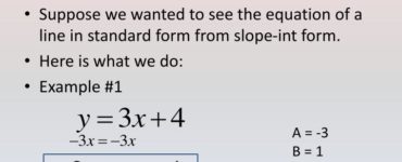 What is the standard slope form?