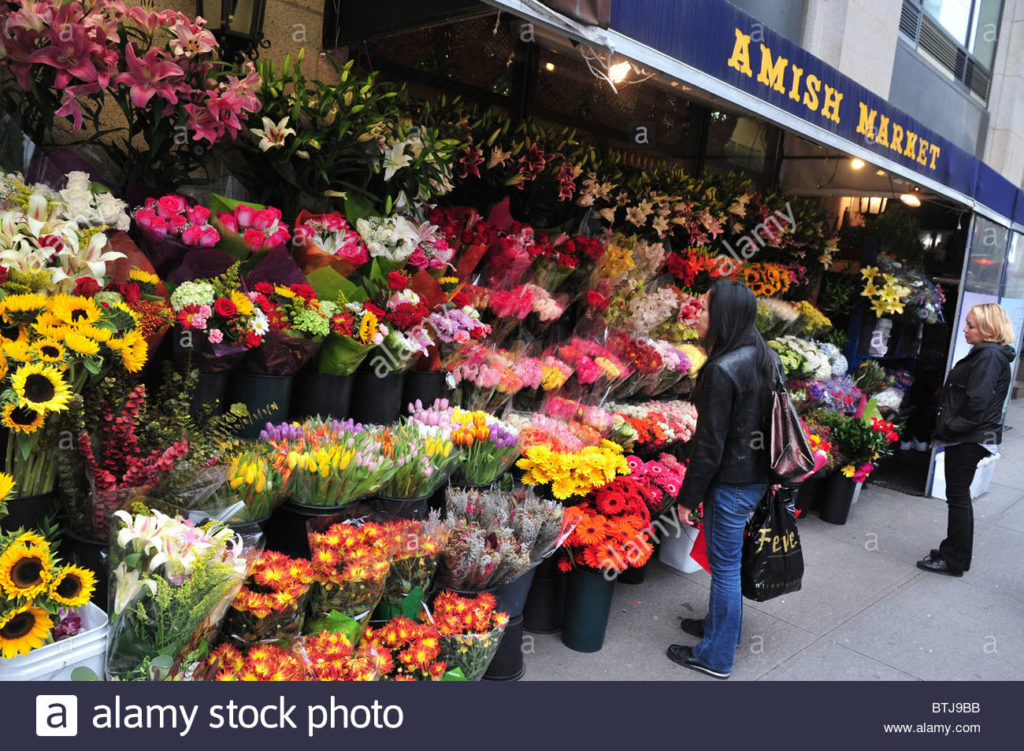 What is the target market for a flower shop?