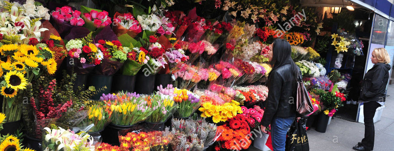 What is the target market for a flower shop?