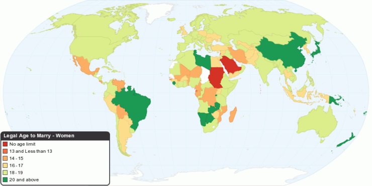 what-is-the-youngest-legal-age-to-marry-in-the-world