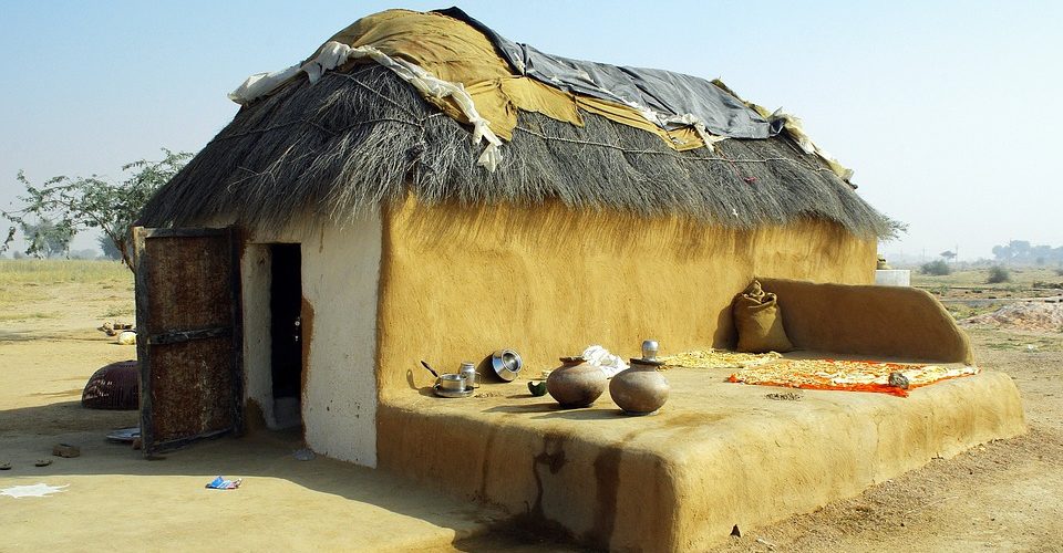 What kind of houses are found in Thar desert?