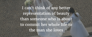 What makes a bride beautiful?