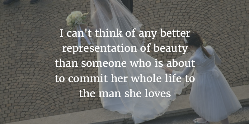 What makes a bride beautiful?