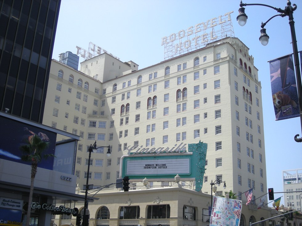 What movies have been filmed at the Roosevelt hotel?