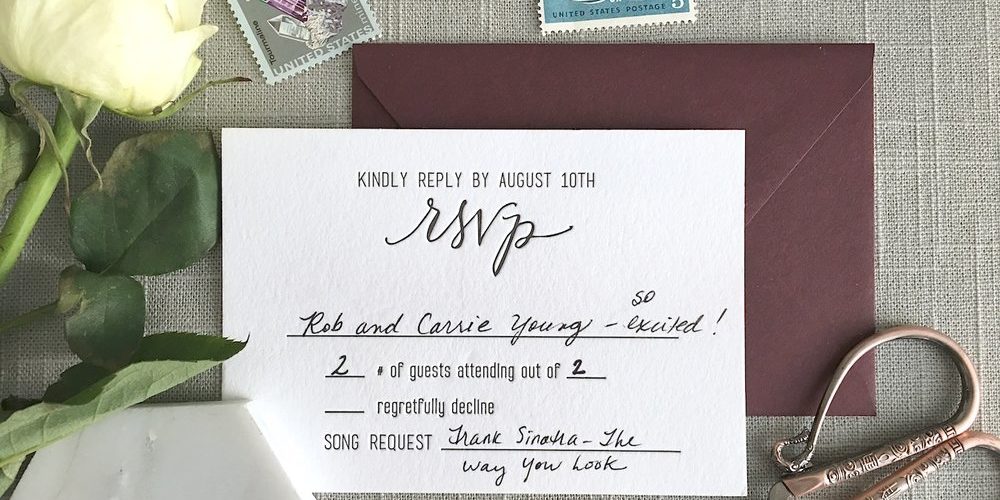 What questions do you ask for a wedding RSVP?