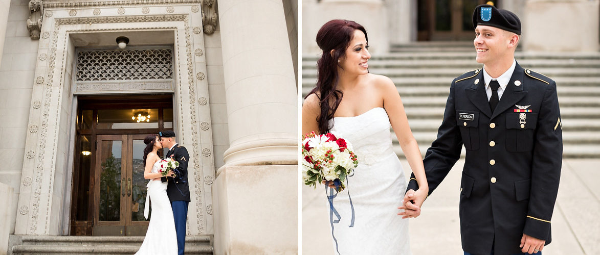 What should a bride wear to a courthouse wedding?