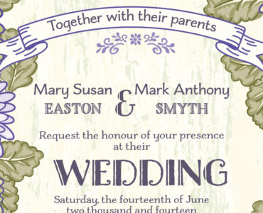 What should a wedding registry page say?
