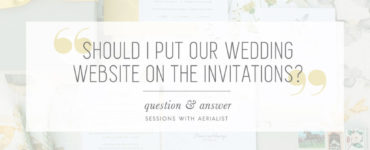What should a wedding website include?