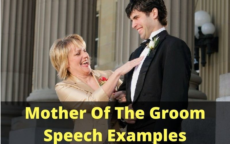 What should the father of the groom say in his speech?