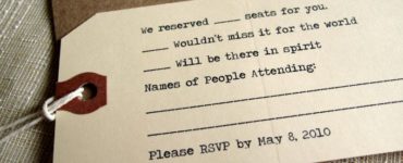 What should we write in RSVP?