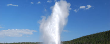 What time does Old Faithful erupt?
