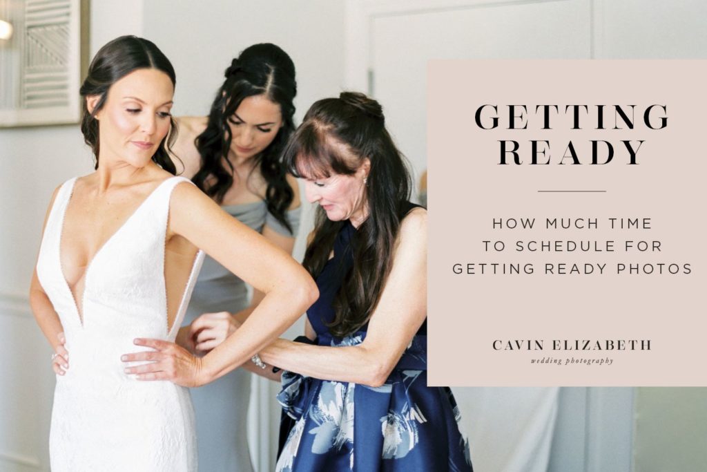 What time should a bride start getting ready?