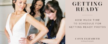 What time should a bride start getting ready?
