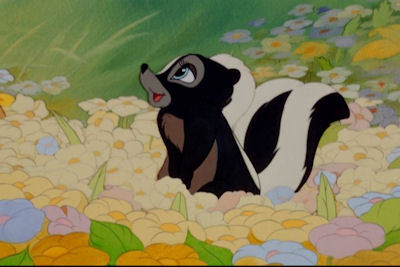 What was the skunk's name in Bambi?