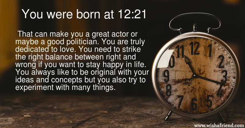 What your birth time means?