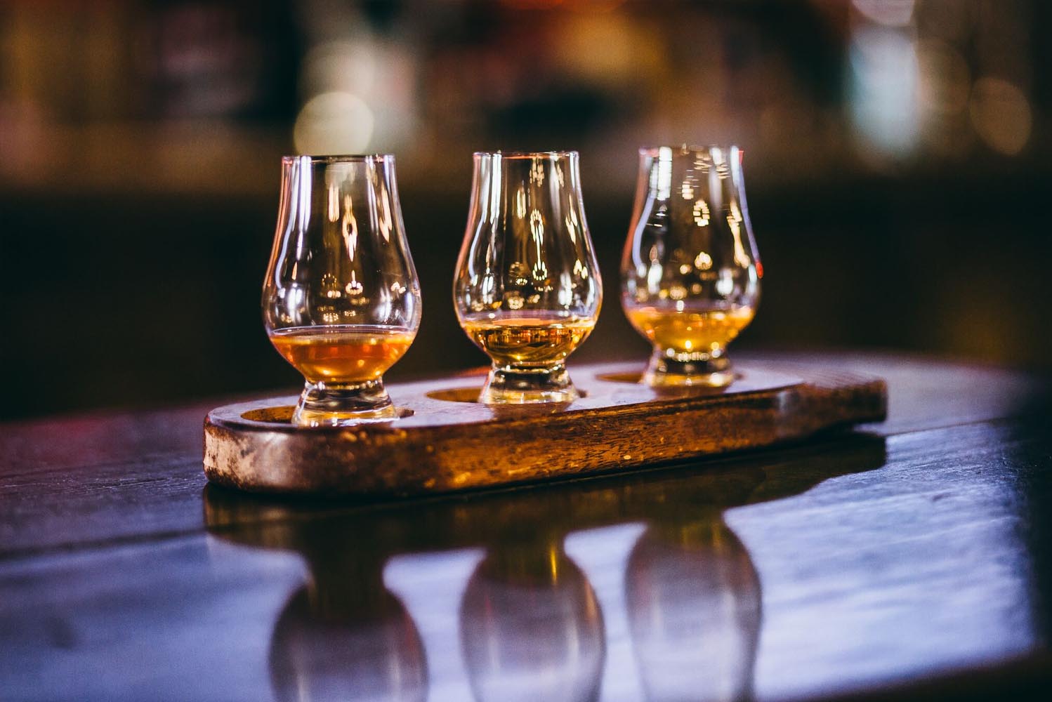 What's a flight of whiskey?