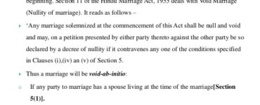 When can a marriage be null and void?