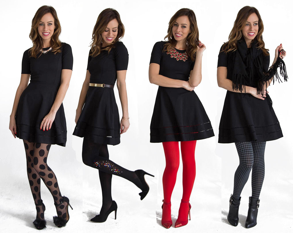 When can you wear black tights with a dress?