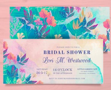 When should bridal shower invites be mailed out?