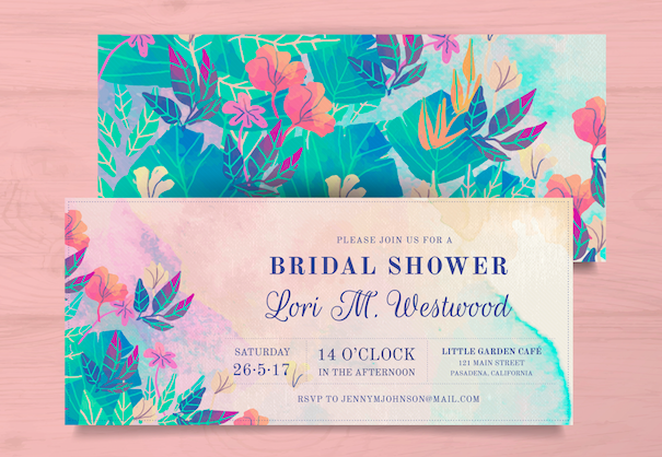 When should bridal shower invites be mailed out?