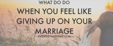 When should you give up on your marriage?