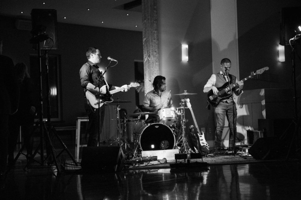 When should you have live music at a wedding?