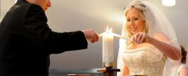 Where in a wedding ceremony is the unity candle?
