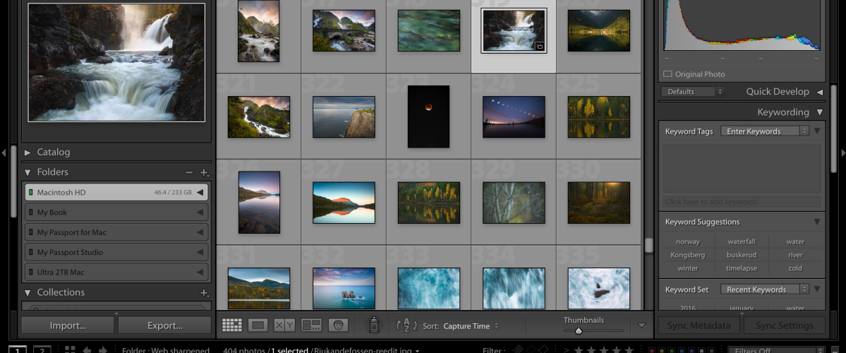 Where is Lightroom library stored?