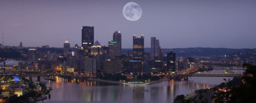 Where is the moon in Pittsburgh?