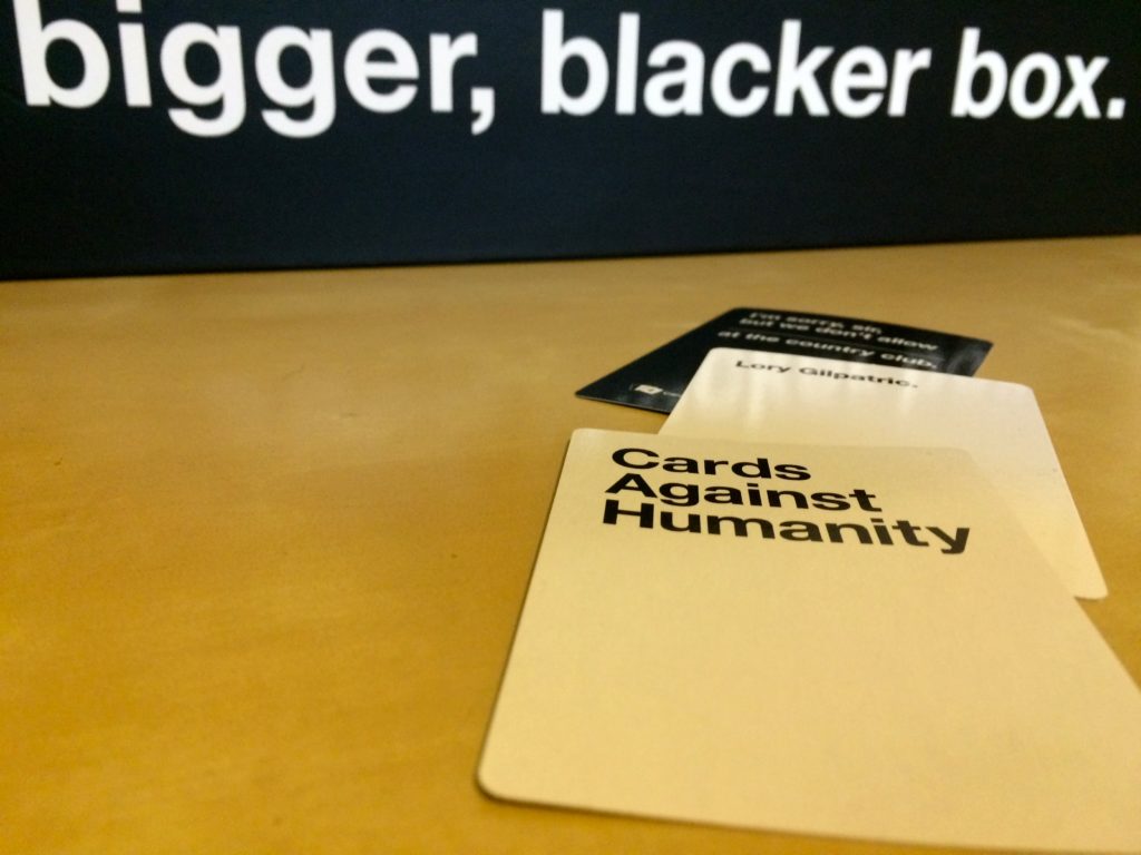 Which color box is best for Cards Against Humanity?
