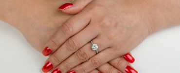 Which hand the engagement ring?