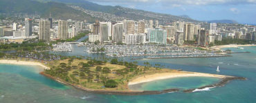 Which island has Honolulu?