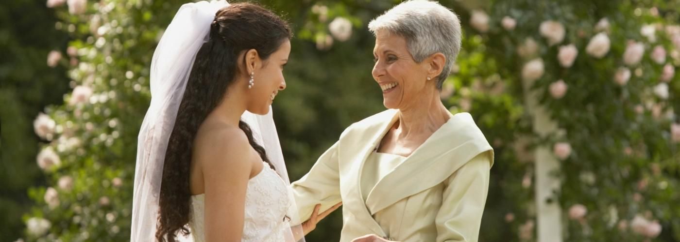 Who Walks mother of bride down aisle?