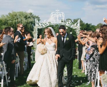 Who comes first in a wedding ceremony?