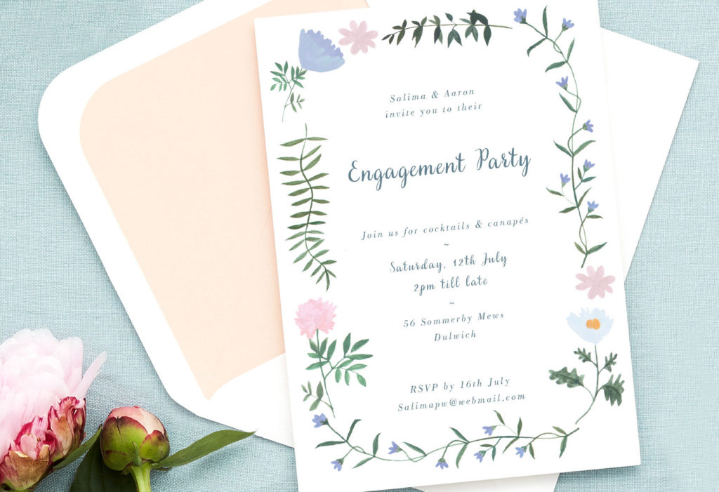 Who gets invited to an engagement party?