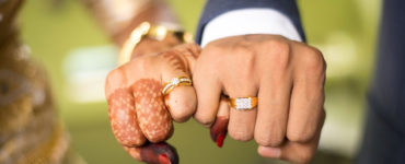 Who gets the ring first in a wedding ceremony?