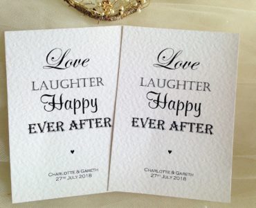 Who gets their own wedding invitation?
