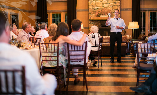 Who gives the first toast at a rehearsal dinner?
