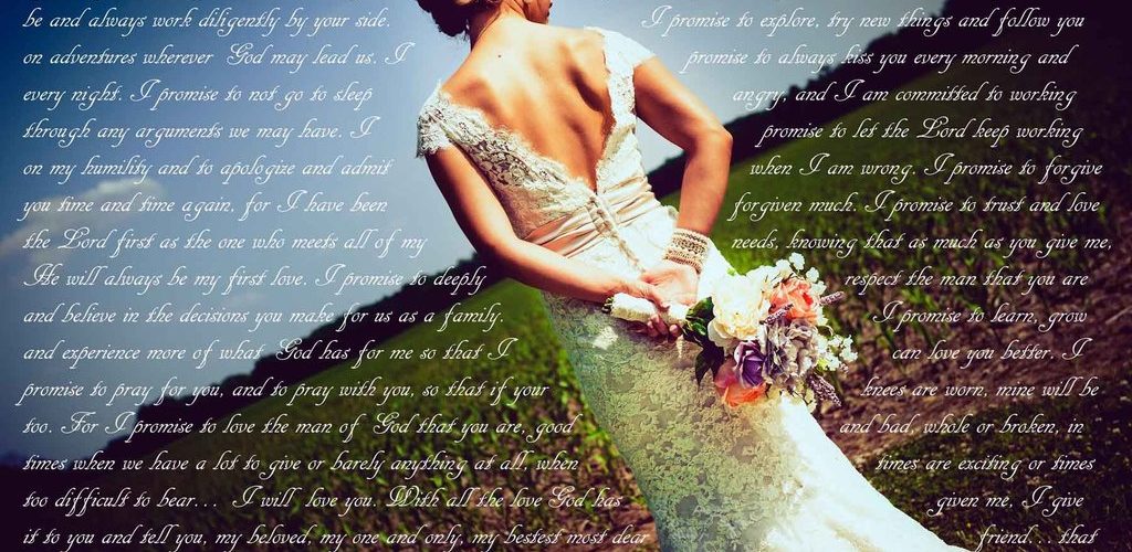 Who goes first in wedding vows?