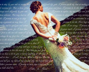 Who goes first in wedding vows?