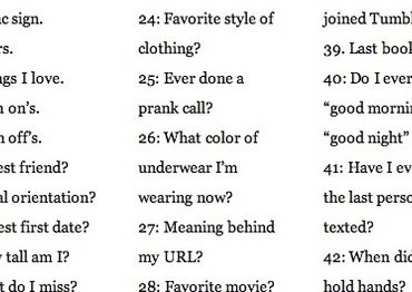 Who knows who best questions?