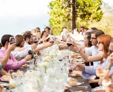 Who speaks at the rehearsal dinner?