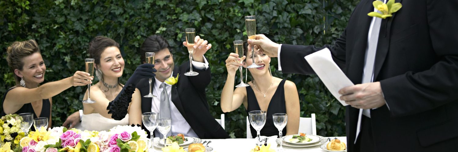 Who toasts first at a wedding?