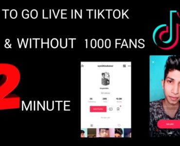 Why can't I go live on TikTok With 1000 fans?