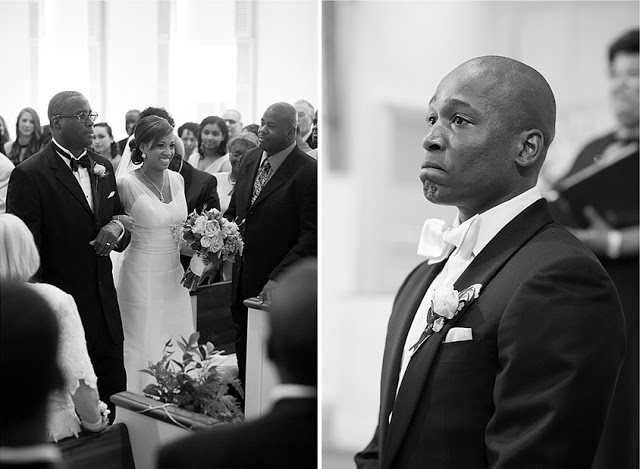 Why do grooms cry when they see their bride?