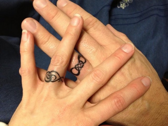 Why do people tattoo wedding ring?