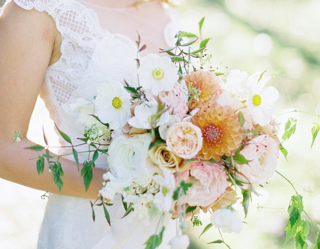 Why does a bride carry a bouquet of flowers?