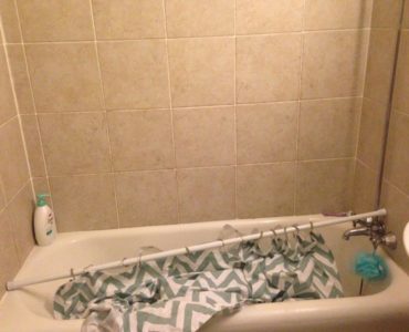 Why does my tension shower rod keep falling down?