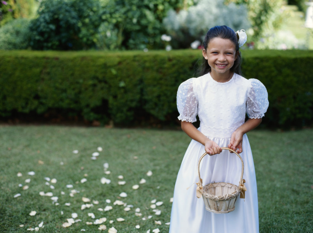 Why does the flower girl drop petals?