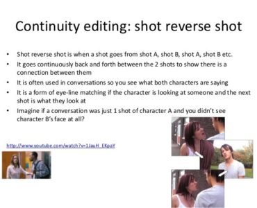 Why is a shot reverse shot use?